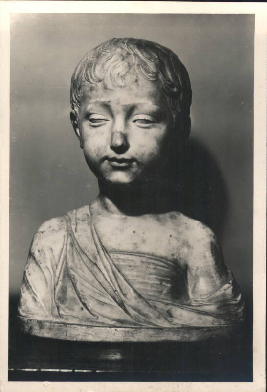Marble Bust of a Boy, School of Rossellino, 15th Century Florence Italy