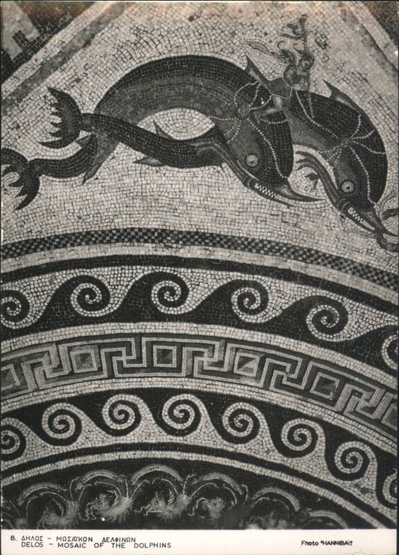 Delos - Mosaic of the Dolphins Greece HANNIBAL Greece, Turkey, Balkan States