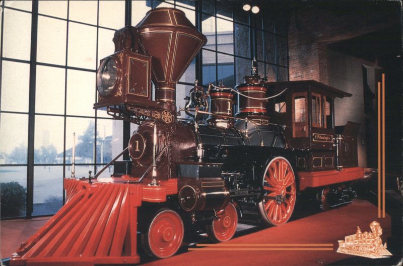 SOUTHERN PACIFIC RAILROAD Locomotive No. 1 C.P. Huntington Sacramento California