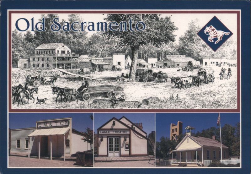 Old Sacramento, CA - Historic Riverfront & Buildings California