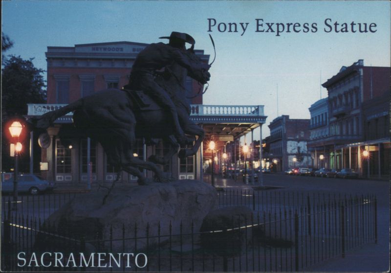 Pony Express Statue, Sacramento California Ken Raveill