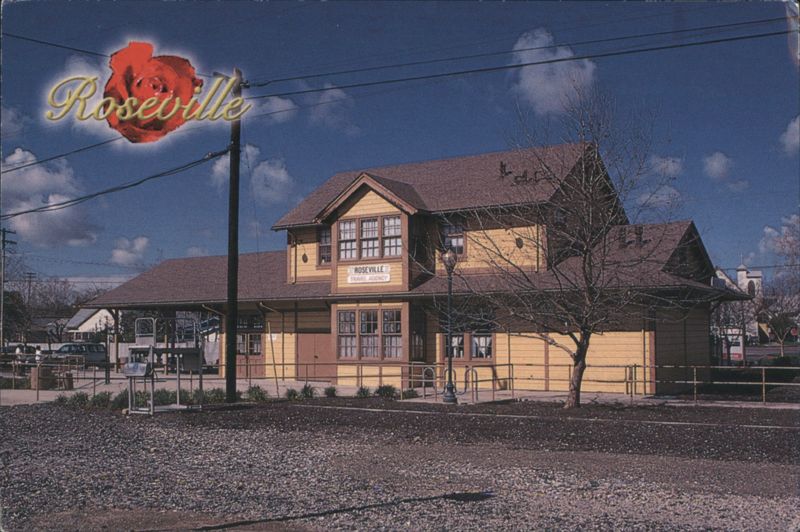 Roseville CA Railroad Station Trans-Continental Stop California