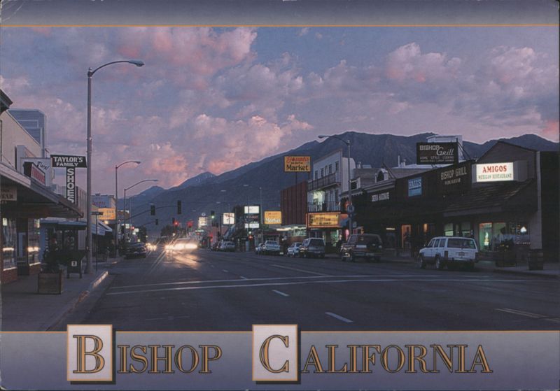 Bishop, California Street Scene, Sierra Nevada Mountains