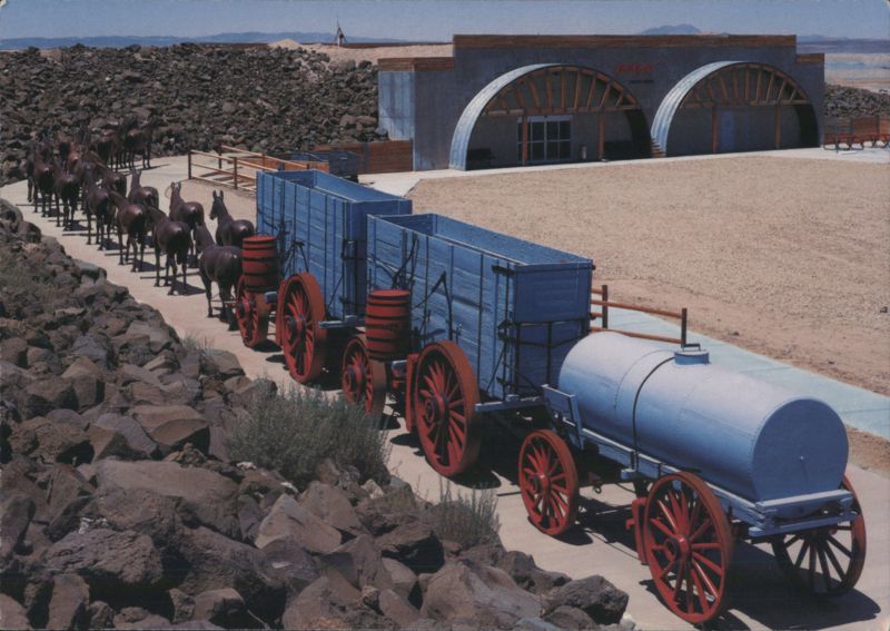 Twenty Mule Team Wagons at Borax Visitor Center BORON California