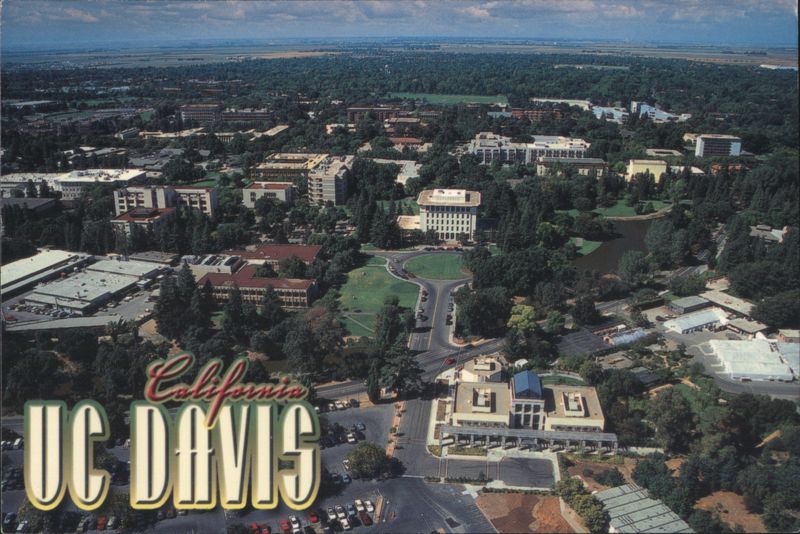 UC Davis Campus Aerial View California Tom Myers