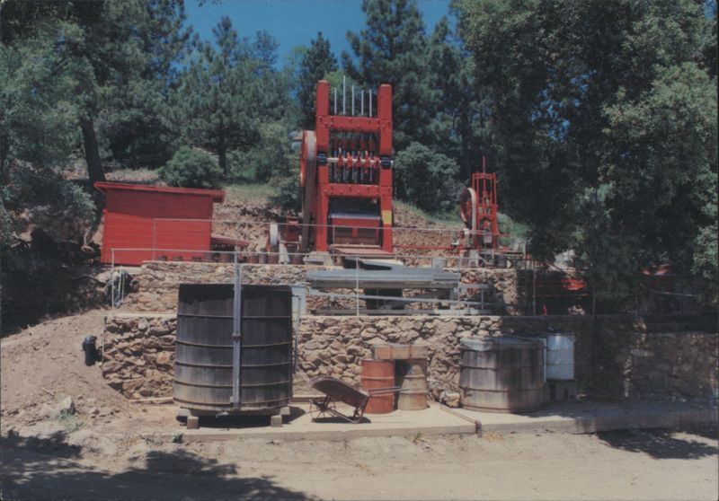 STAMP MILL, EAGLE MINING CO. Cornish 5-Stamp Mill Julian California