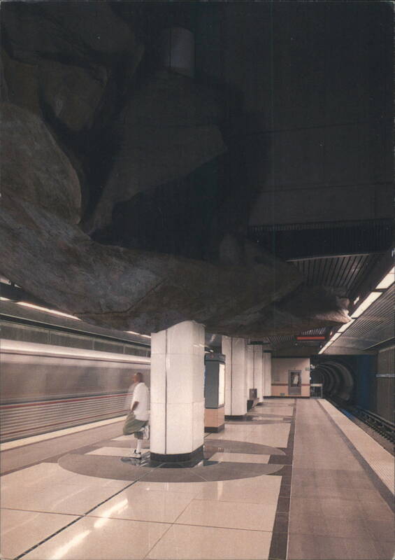 Vermont/Beverly Station Metro Red Line Rock Sculptures Los Angeles California