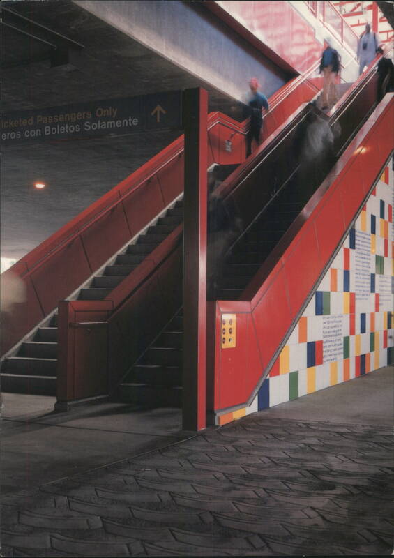Crenshaw Stories, Metro Green Line Station Art, 1995 Los Angeles California