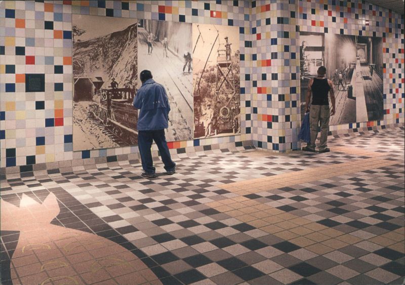 Hollywood/Western Station Metro Red Line Art Installation Los Angeles California