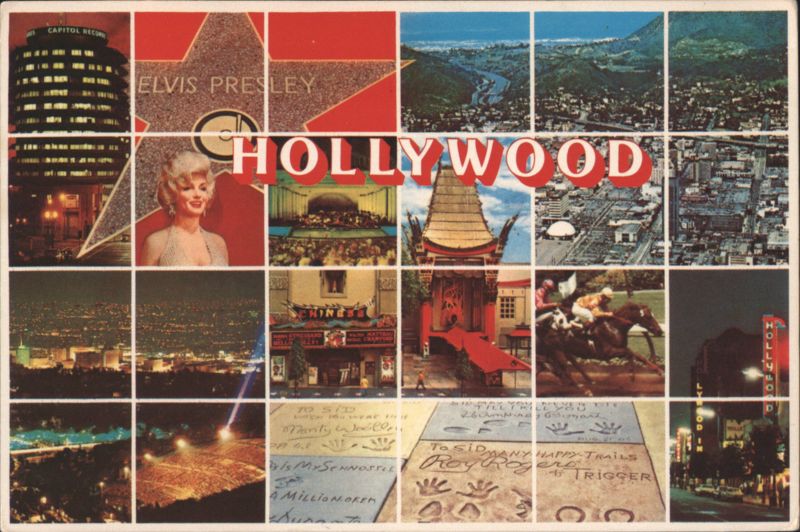 Hollywood Multi-Paneled Views, Elvis, Capitol Records Los Angeles California