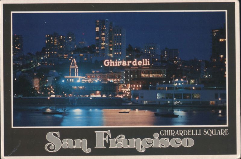 Ghirardelli Square Night View, San Francisco California