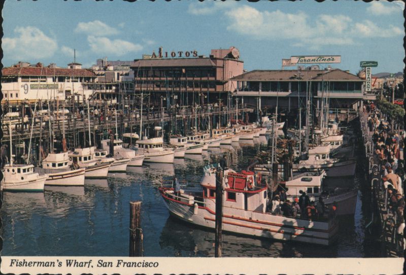 Fisherman's Wharf, San Francisco - Fishing Boats & Restaurants California