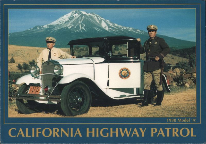 1930 California Highway Patrol Model A Coupe Mt. Shasta Edgewood