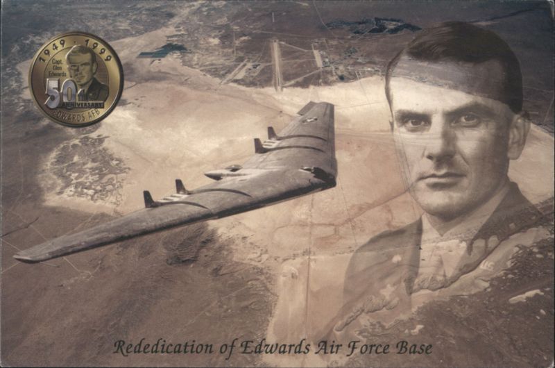 Edwards AFB Rededication, Capt. Glen W. Edwards, YB-49 California