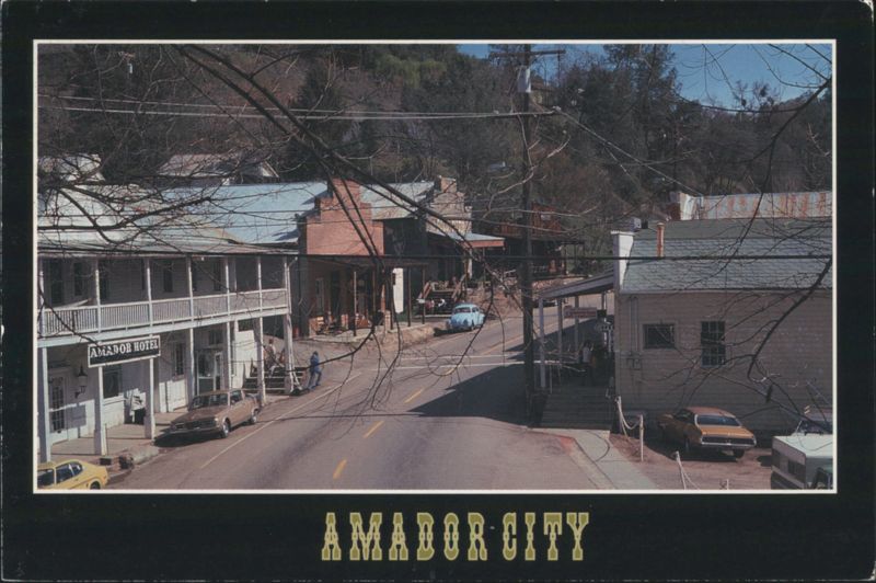 Amador City Street View, Amador Hotel California Alan Curtis