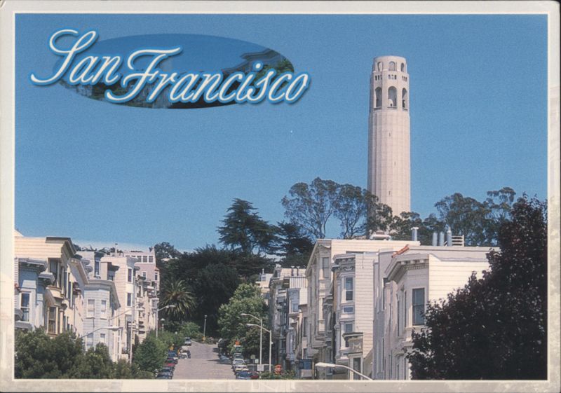 San Francisco Coit Tower, Residential Street View California