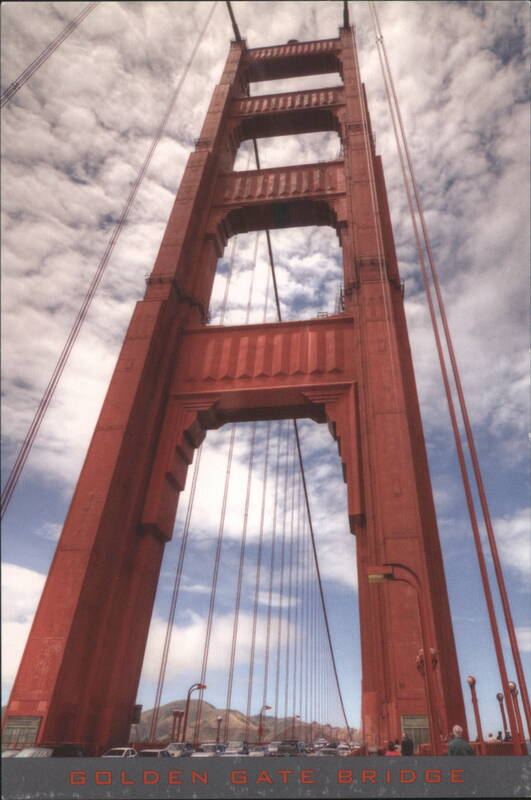 Golden Gate Bridge Tower, Art Deco Styling San Francisco California