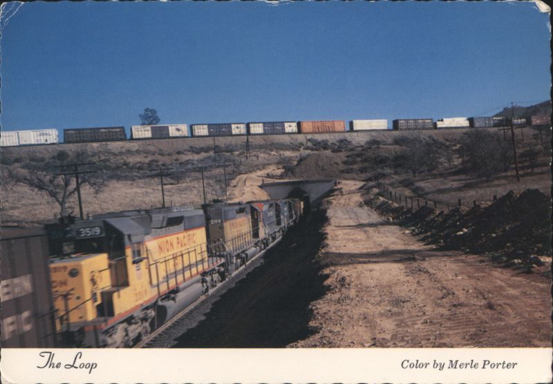 The Loop Railroad, Union Pacific Train, San Joaquin Valley Colton California