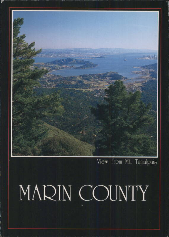 San Francisco Bay from Mt. Tamalpais, Marin County CA California
