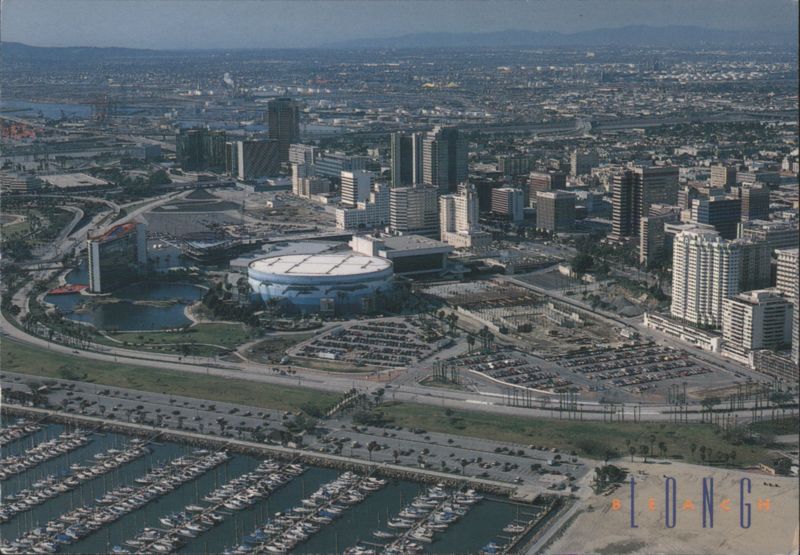 Aerial view of downtown Long Beach California J. Blank