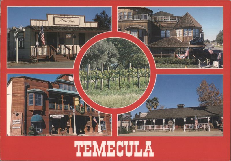 Temecula Antiques Shops & Vineyard Scenes California