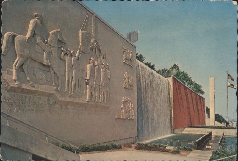 Fort Moore Memorial, Waterfall, Los Angeles, CA California