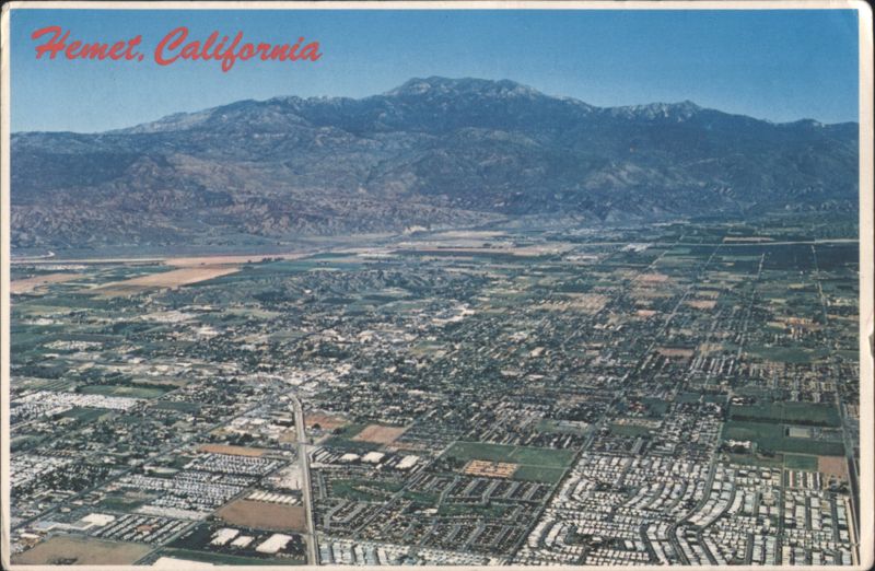 Hemet, California Aerial View, Mt. San Jacinto Mike Roberts