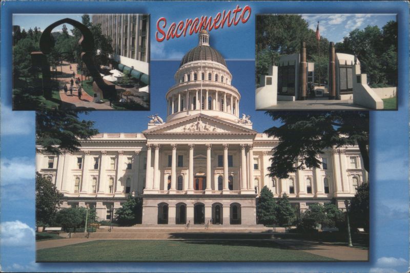 Sacramento Capitol Building, Indo Arch, Vietnam Memorial California