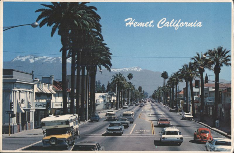 Florida Avenue, Hemet, CA with Mt. San Jacinto California