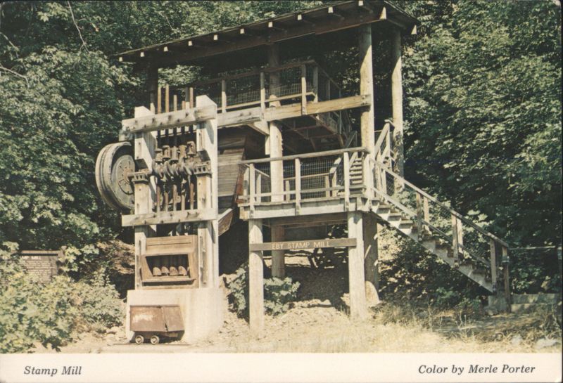 Eby Stamp Mill Gold Ore Processing Mining Industry