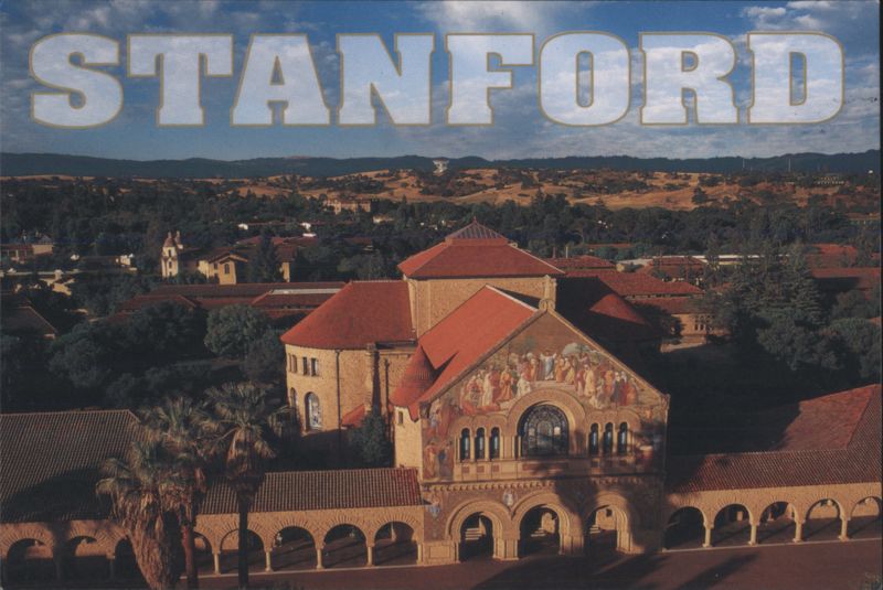 STANFORD University Memorial Church Campus View California