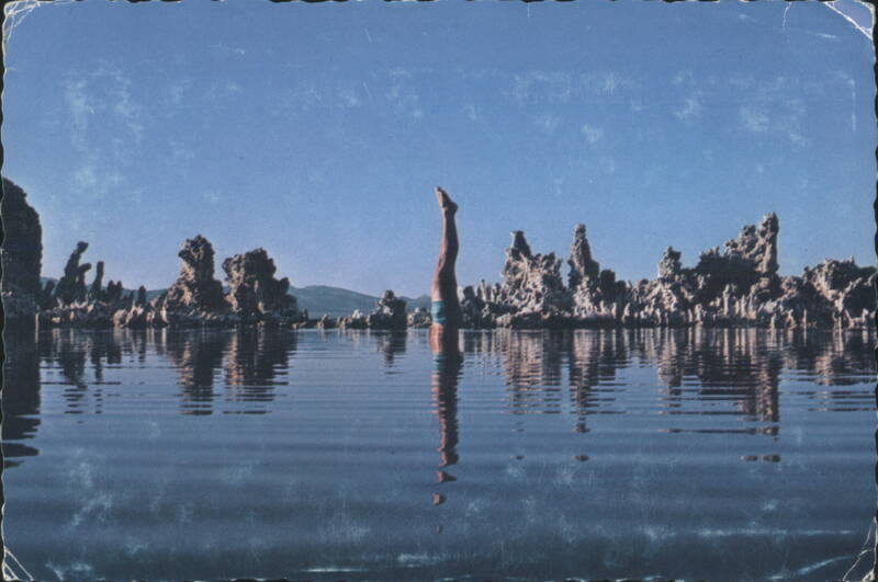 WISH YOU WERE HERE Handstand Mono Lake CA Tufa California