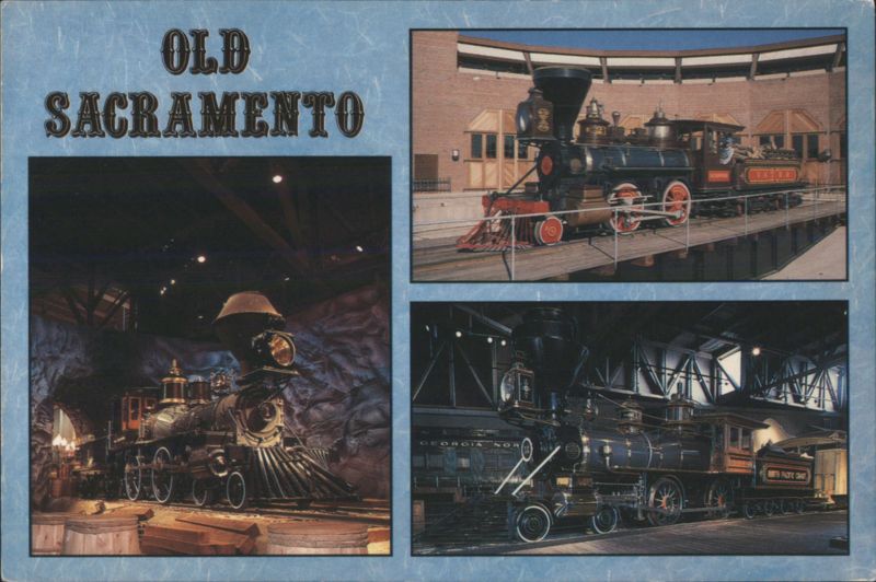 Old Sacramento California State Railroad Museum Locomotives