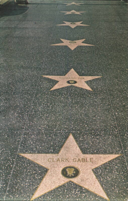 Hollywood Walk of Fame Stars: Clark Gable, Richard Dix California