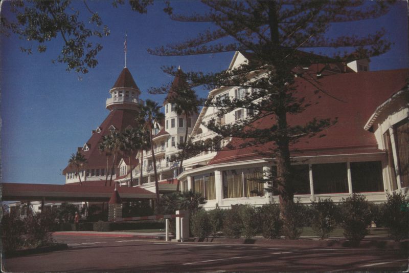 Hotel del Coronado, Crown Room, Main Entrance, Flag Tower California