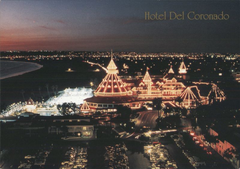 Hotel Del Coronado Night View San Diego California