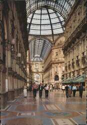 Galleria Vittorio Emanuele II, Milan Postcard