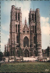 Cathédrale Saints Michel et Gudule, Bruxelles Postcard