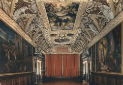 Ducal Palace, Hall of the Four Doors, Venezia Postcard