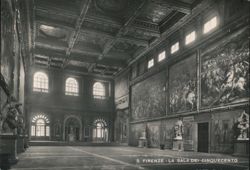 Florence - La Sala dei Cinquecento, Grand Hall Postcard