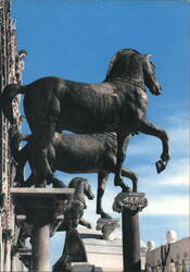 Basilica of S. Mark, Detail of the Horses Postcard