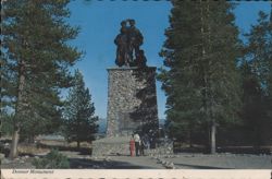 Donner Monument - Donner Lake, California Postcard