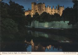 Kilkenny Castle by Night, Co. Kilkenny, Ireland Postcard