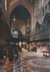 The Choir, Chester Cathedral Postcard