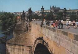 Charles Bridge, Prague Castle View Postcard