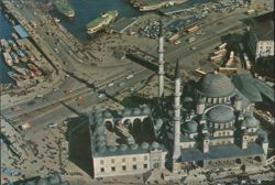 Yeni Camii Mosque Aerial View, Istanbul Postcard