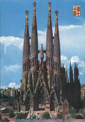 Sagrada Familia Temple, Barcelona Postcard