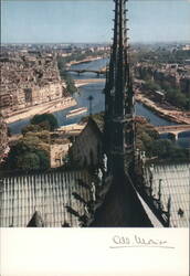 Notre-Dame, View from North Tower, Paris Postcard