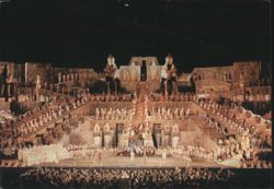 Verona Arena Lyric Performance, Egyptian Set Postcard