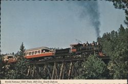 World Famous 1880 Train, Hill City, South Dakota Postcard